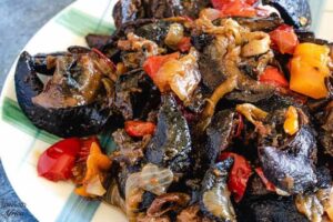 Snail Processed Into Nigerian Peppered Escargot