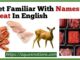 Get Familiar With Names Of Meat In English